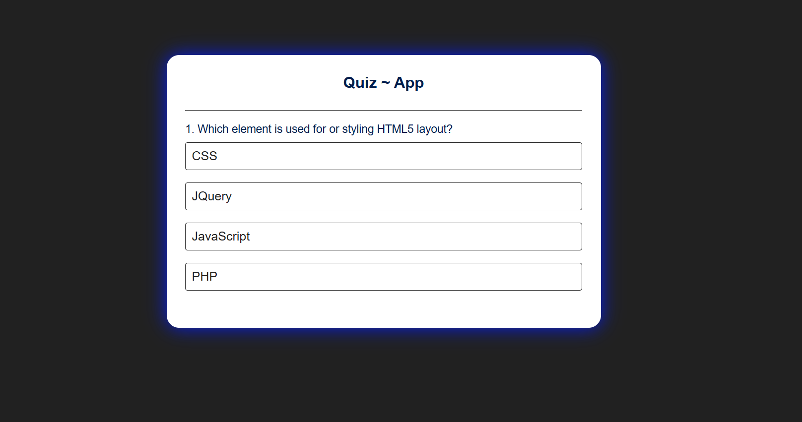 Quiz App